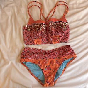 Profile Blush Patterned Bikini